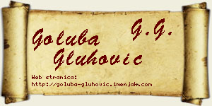 Goluba Gluhović vizit kartica